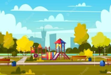 Playground Gasperich (jardin anglais): farm theme